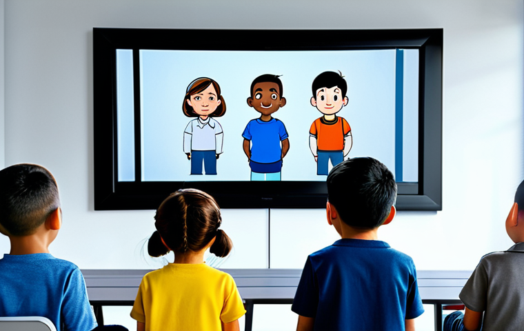 또봇의 교육적 메시지 - Creative Tobot Storytelling**

"A young girl, fully clothed in modest clothing, sitting at a desk dr...